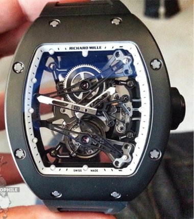 Replica Richard Mille RM 038 Tourbillon Bubba Watson Black Watch